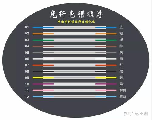 96芯光缆色谱（96芯光缆色谱顺序图）